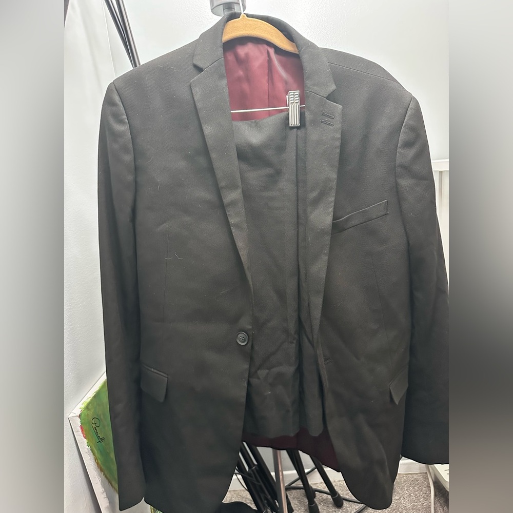 Topman Black Men's Suit Supr Skinny